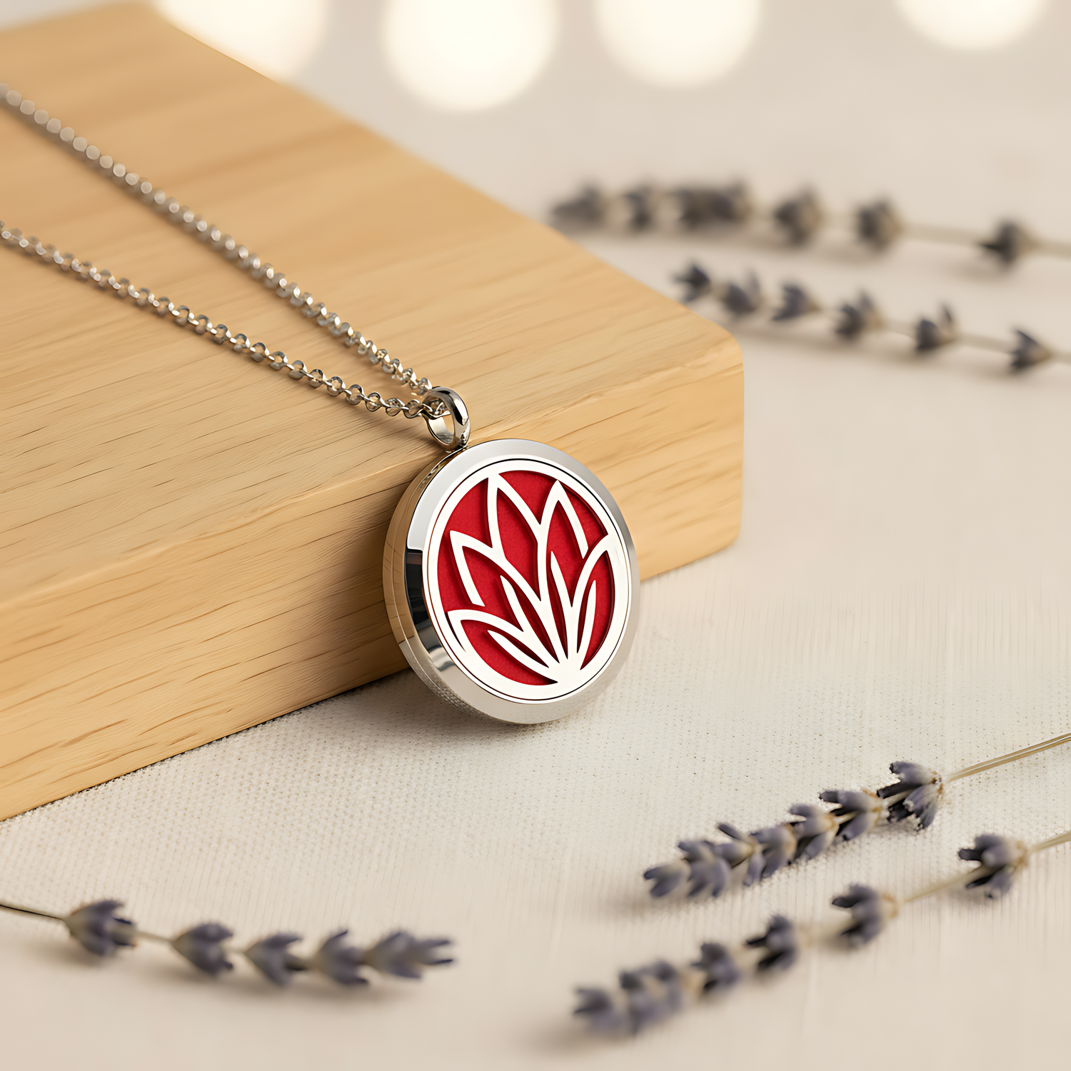 Lotus Diffuser Necklace