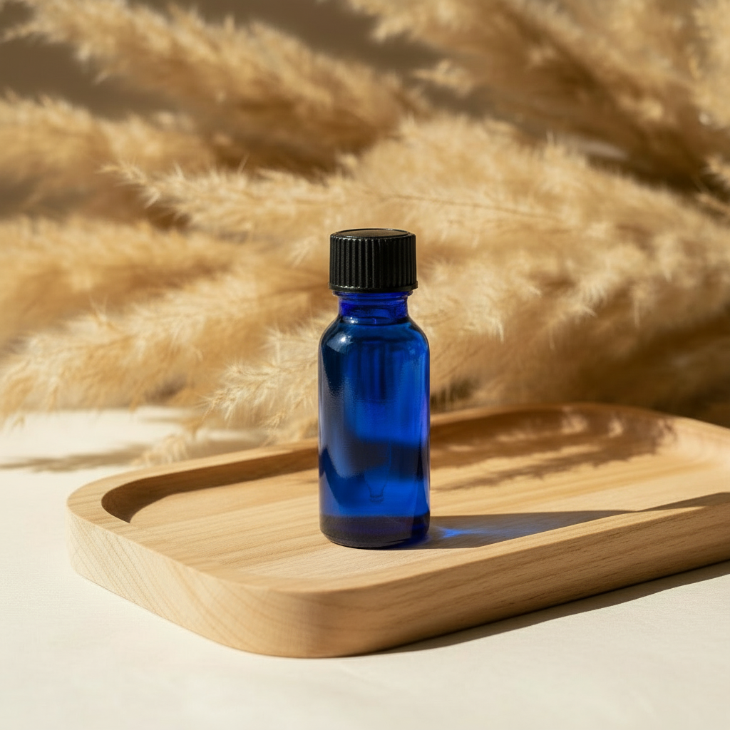 15ml bottle on wooden tray