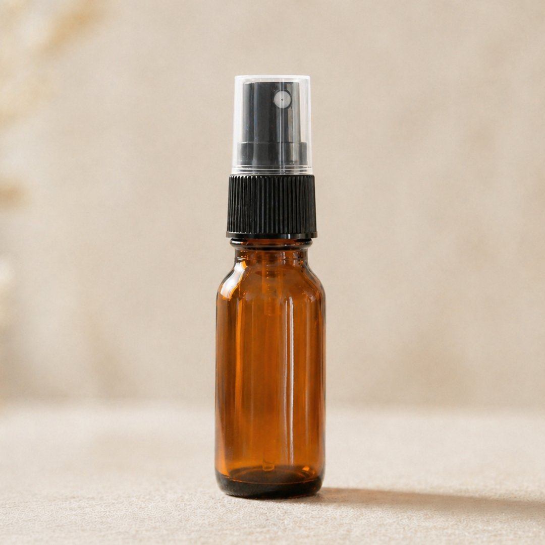 15ml Amber Glass Sprayer Bottle