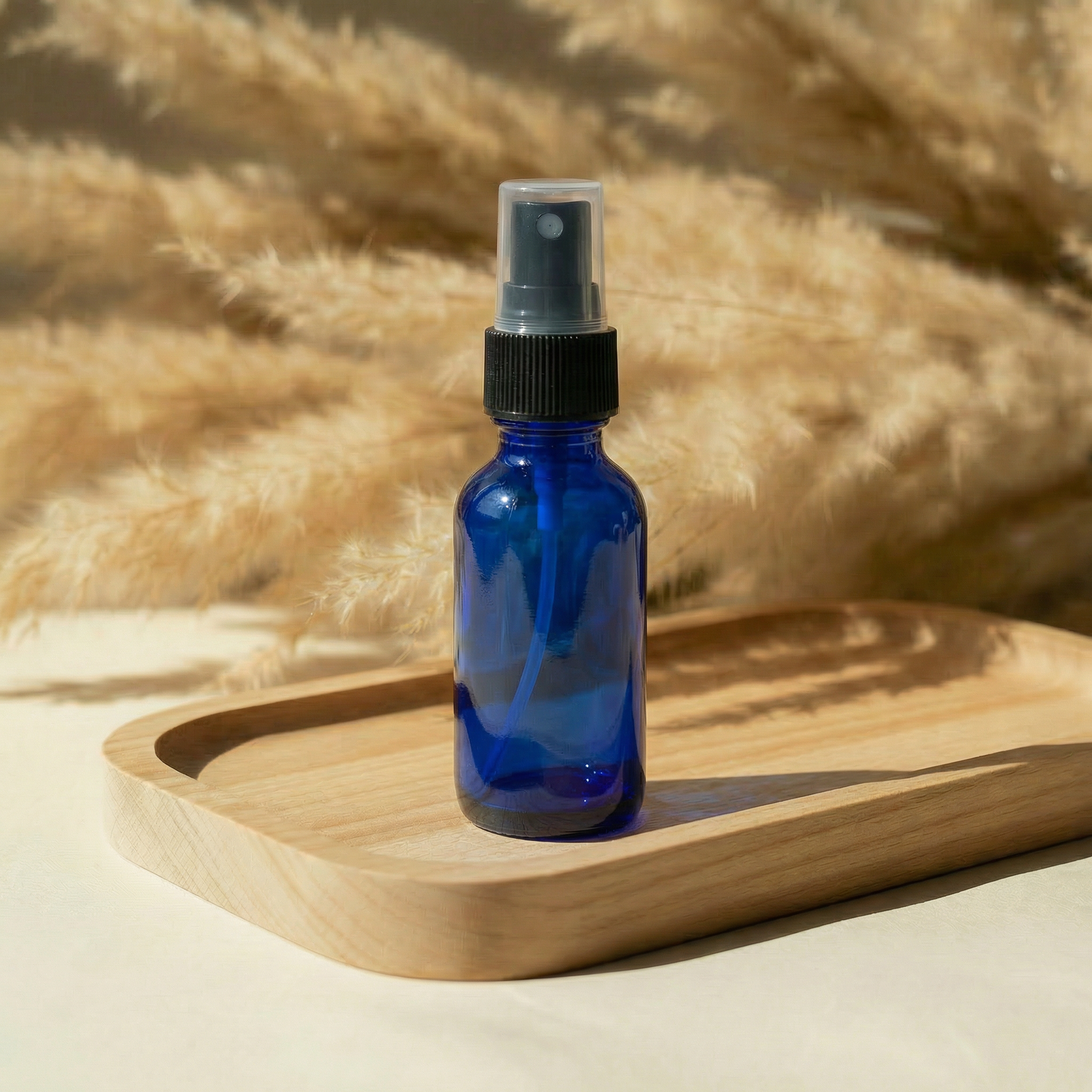 1oz Cobalt Blue Glass Sprayer Bottle