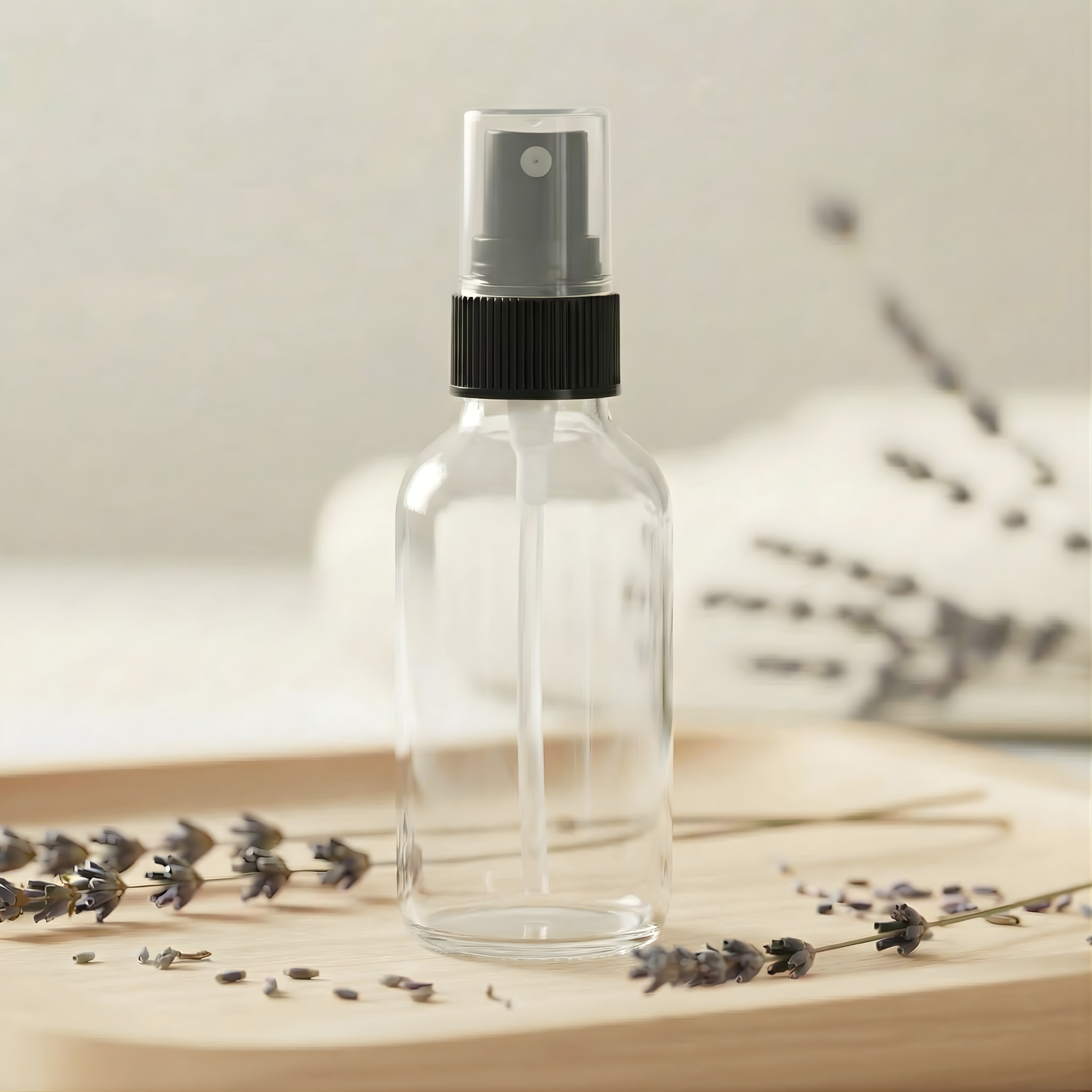 1oz Clear Glass Sprayer Bottle