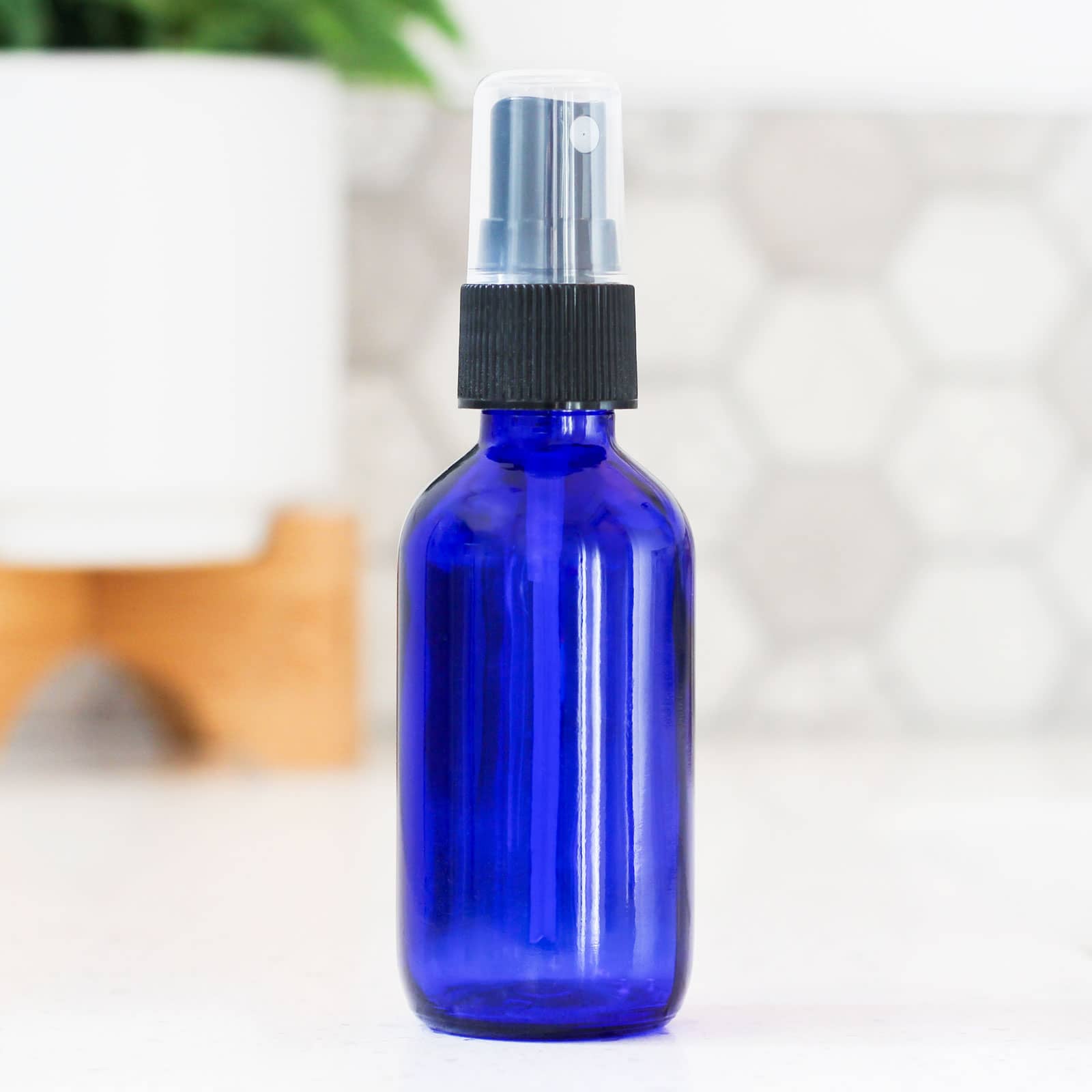 4oz Cobalt Glass Sprayer Bottle image 0