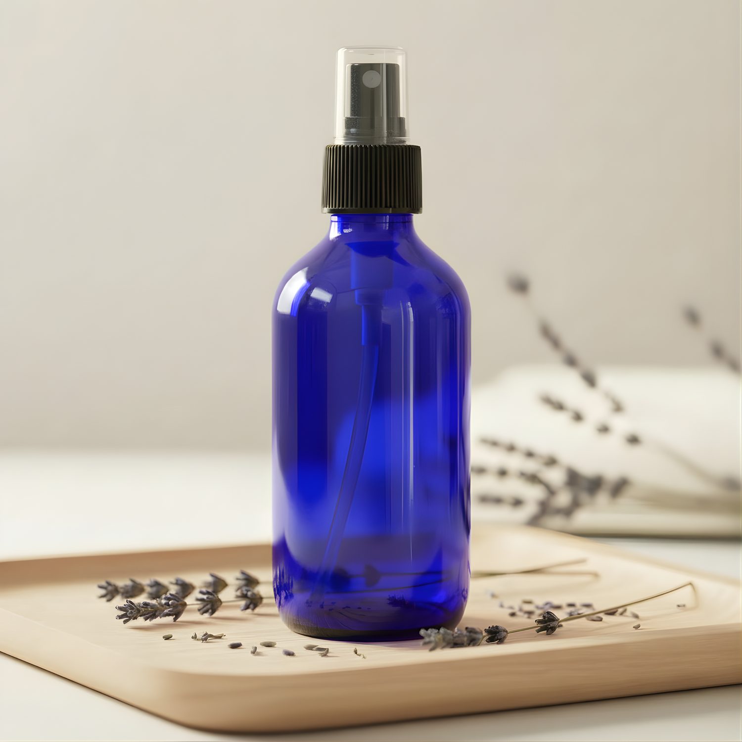 4oz Cobalt Blue Glass Sprayer Bottle