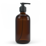 16oz Amber Glass Lotion Bottle image 1
