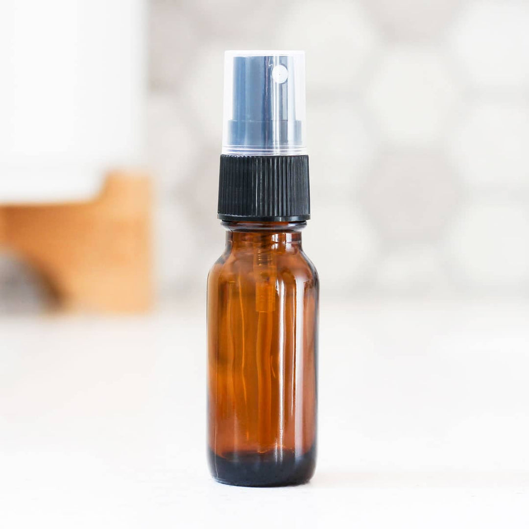 15ml Amber Glass Sprayer Bottle image 0
