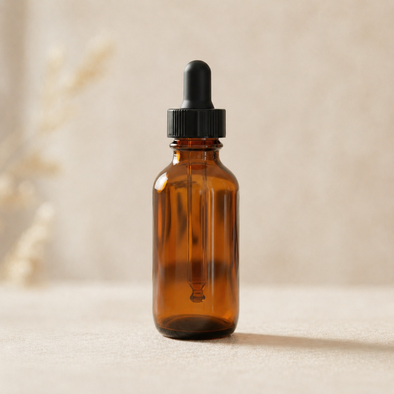 1oz Amber Glass Dropper Bottle