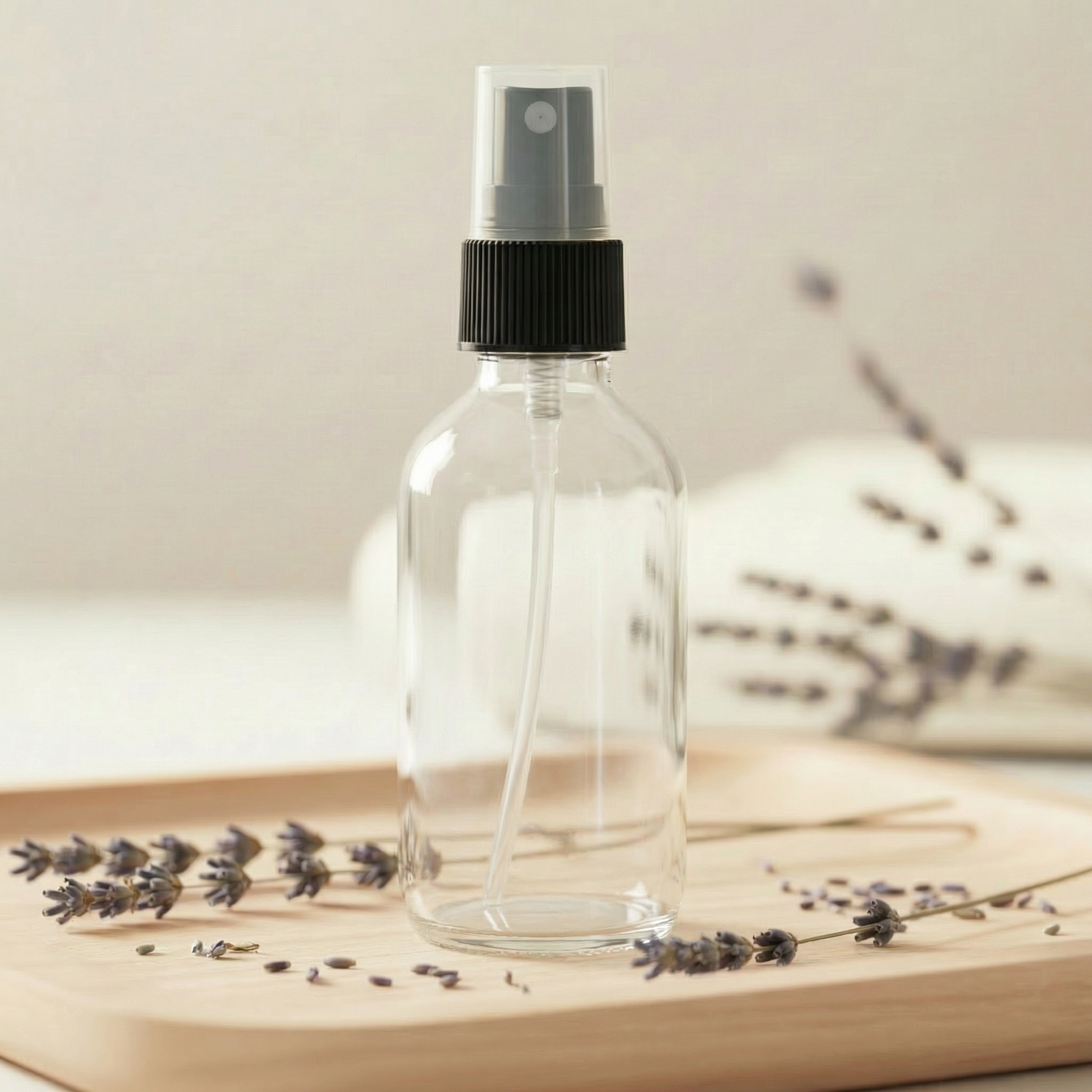 2oz Clear Glass Sprayer Bottle