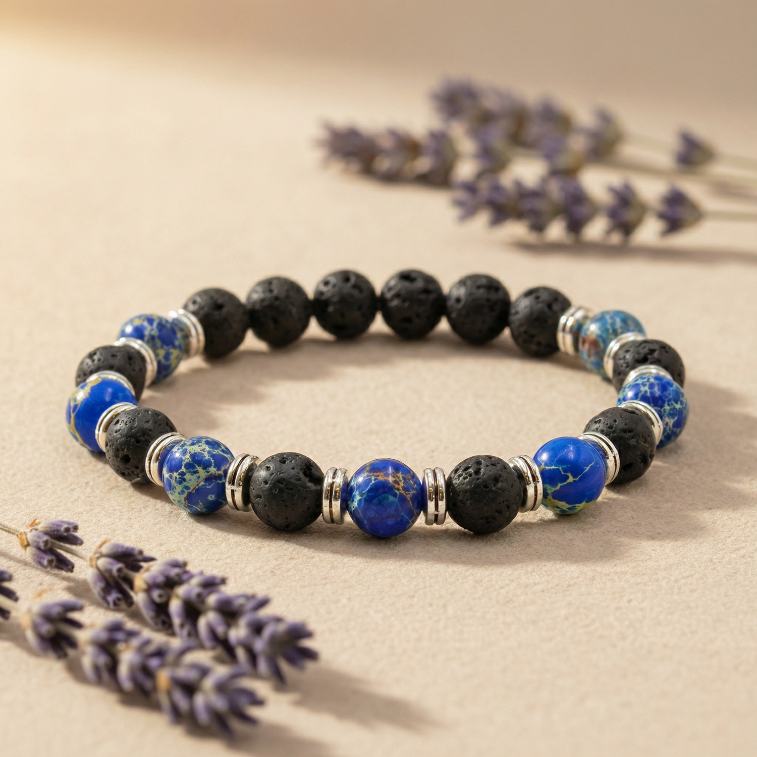 Blue Jasper Diffuser Bracelet