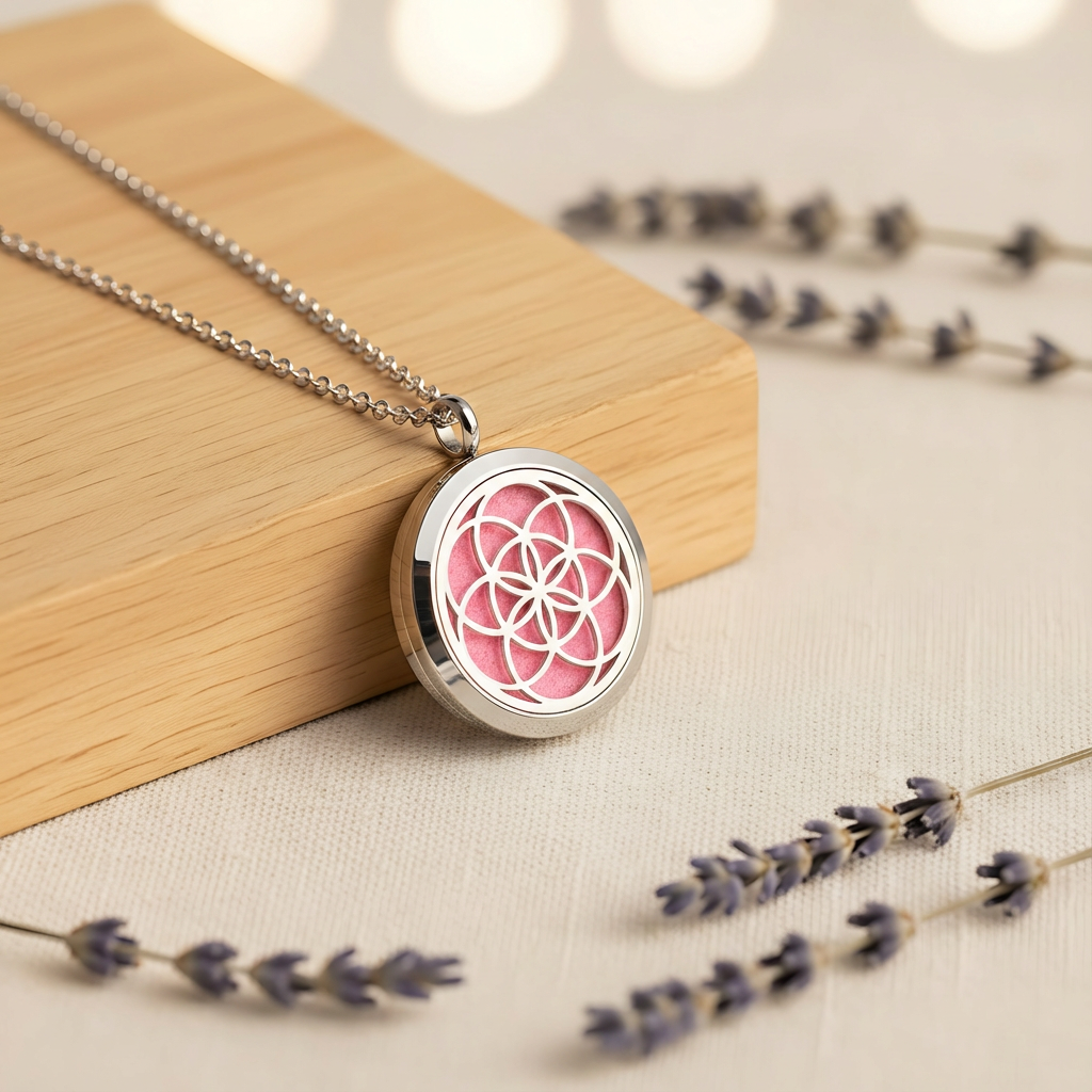 Flower of Life Diffuser Necklace
