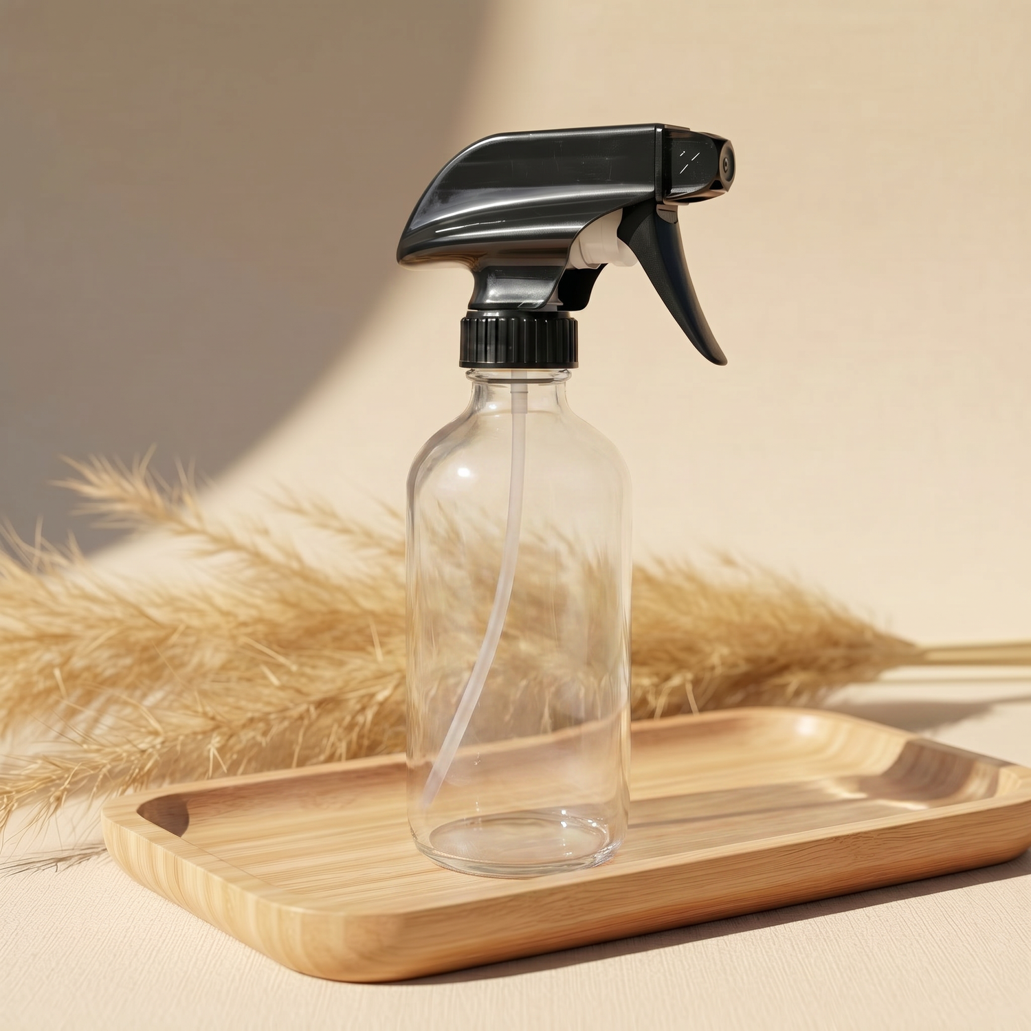 8oz Clear Glass Sprayer Bottle