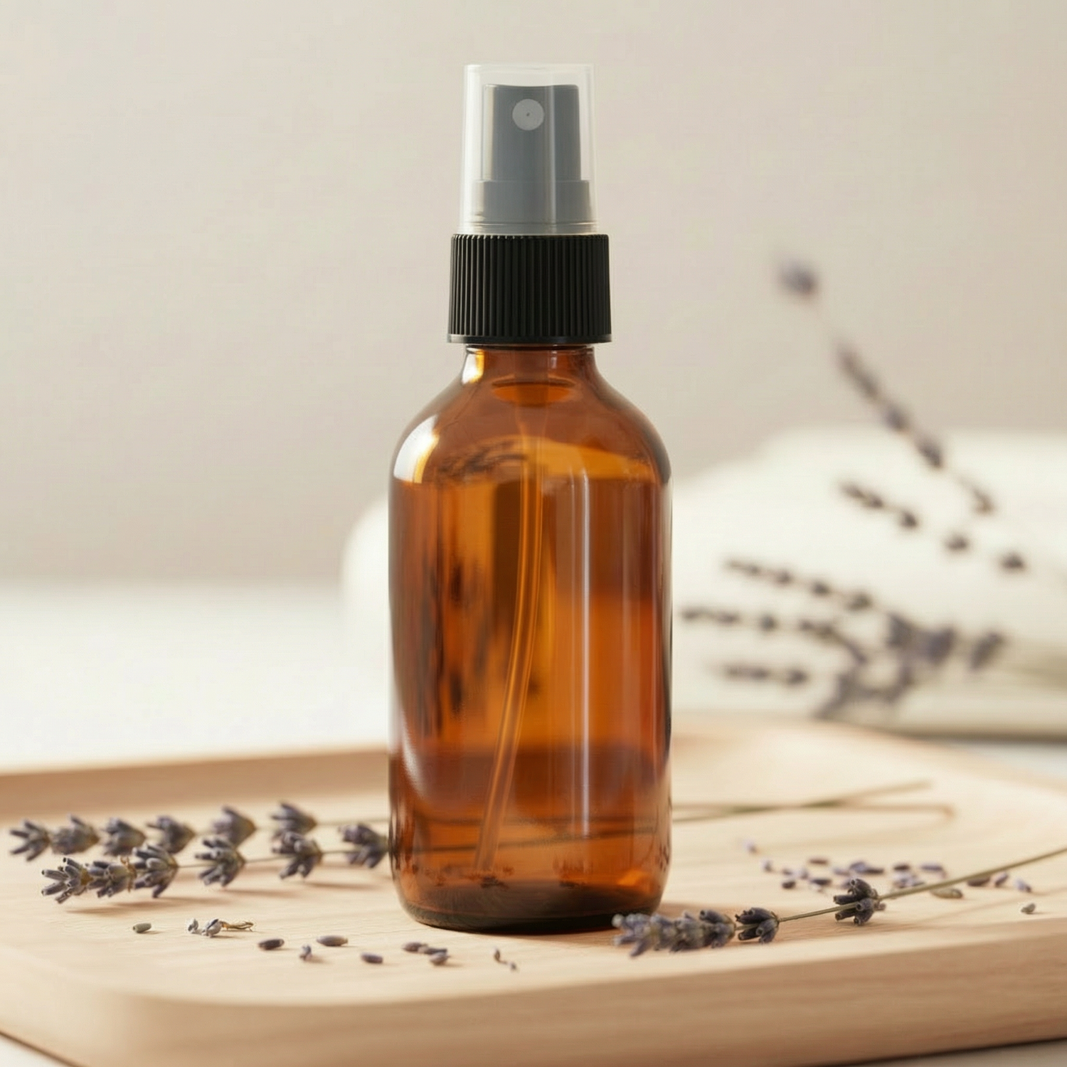 2oz Amber Glass Sprayer Bottle