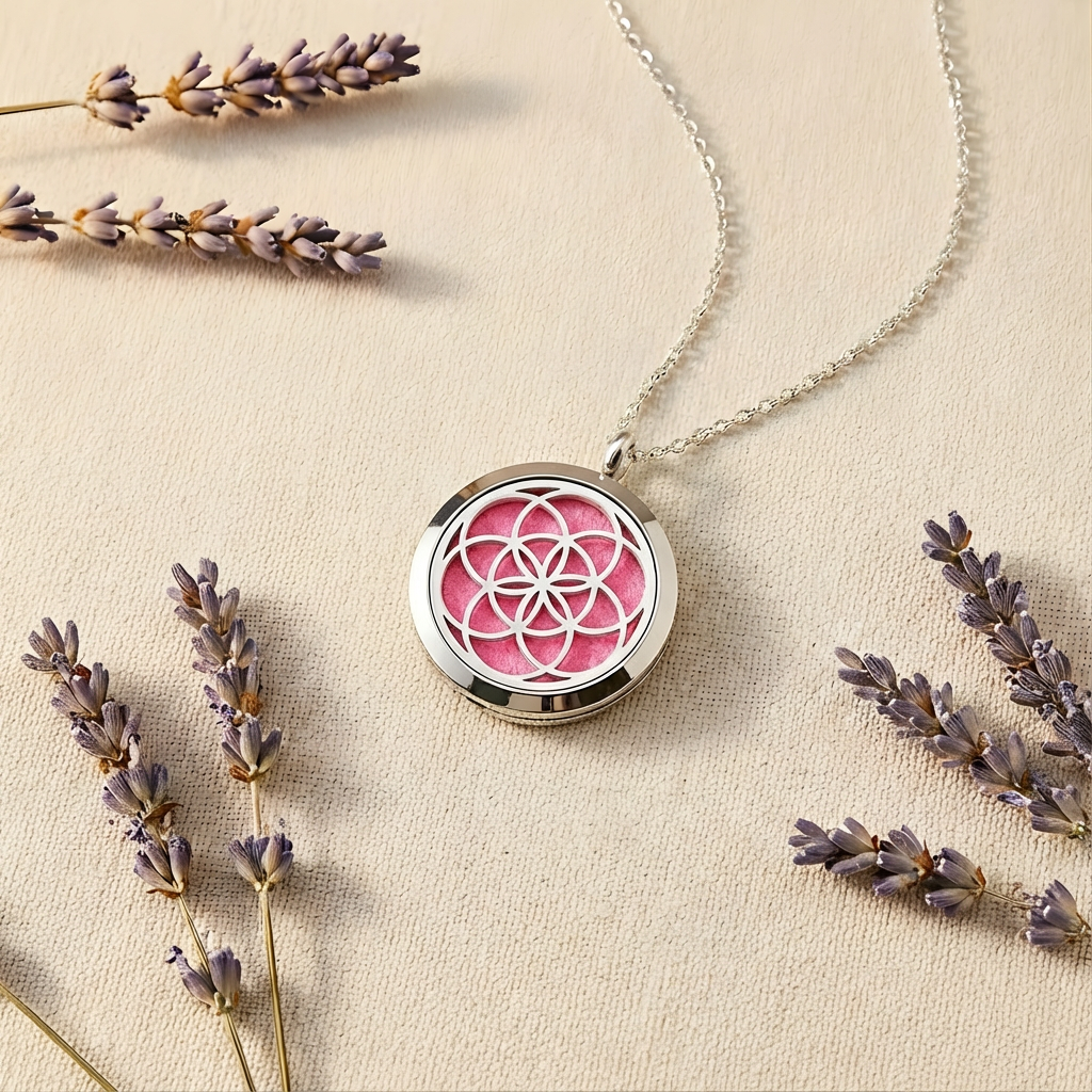 Flower of Life Diffuser Necklace