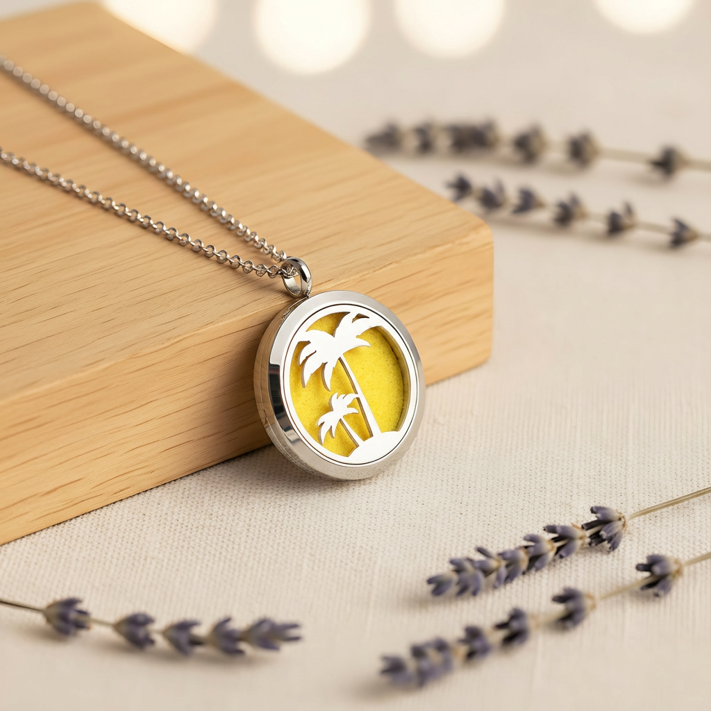 Palms Aromatherapy Necklace