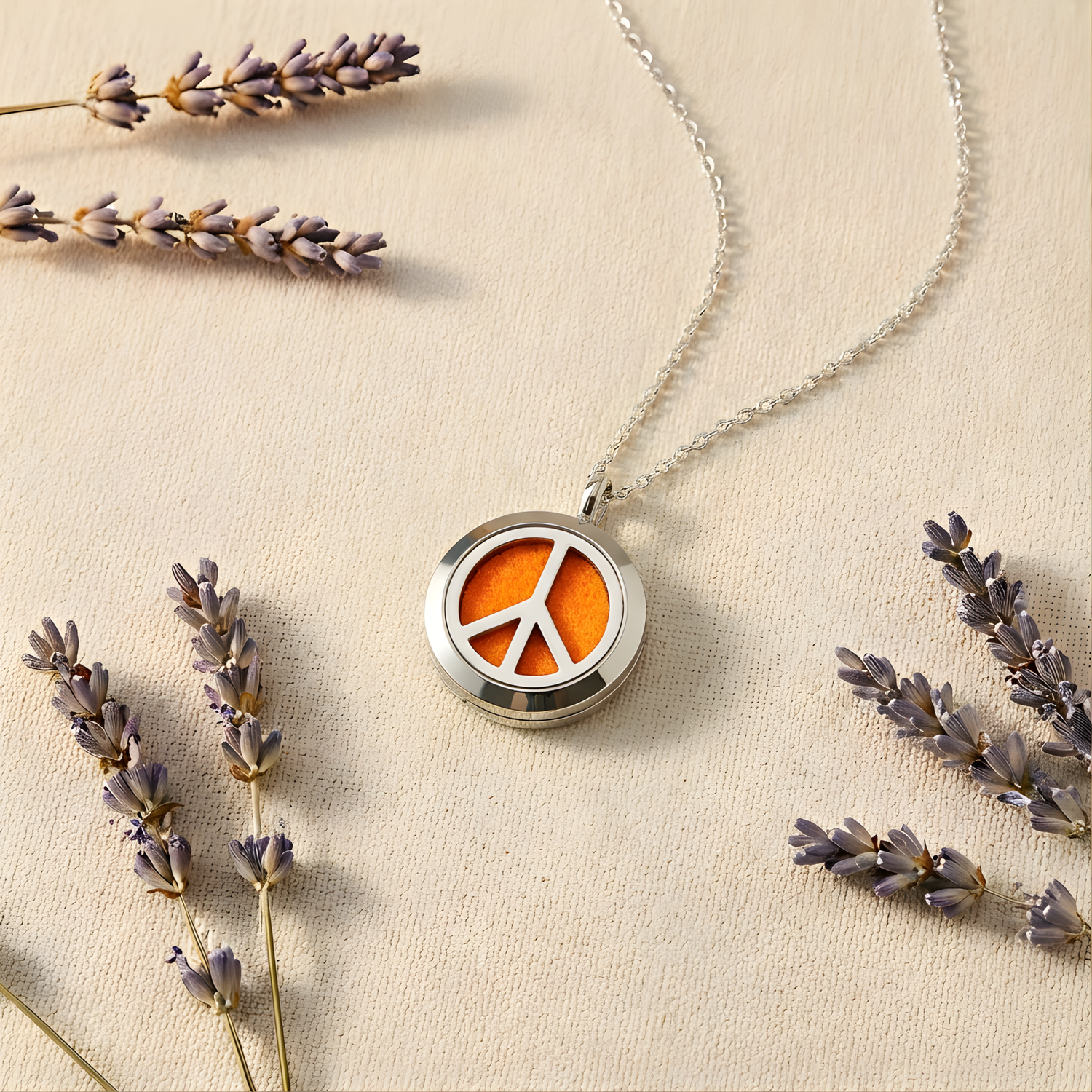 Mini Peace Diffuser Necklace