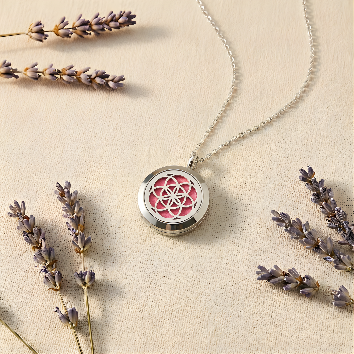 Mini Flower of Life Diffuser Necklace