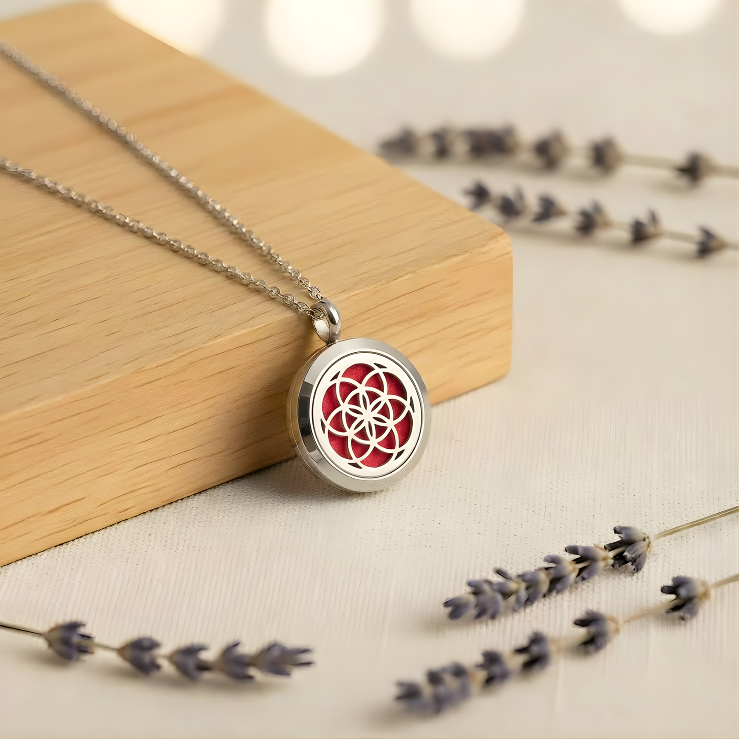 Mini Flower of Life Diffuser Necklace