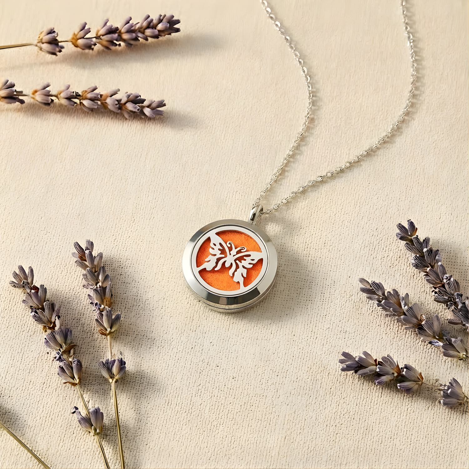 Butterfly Aromatherapy Necklace - Mini