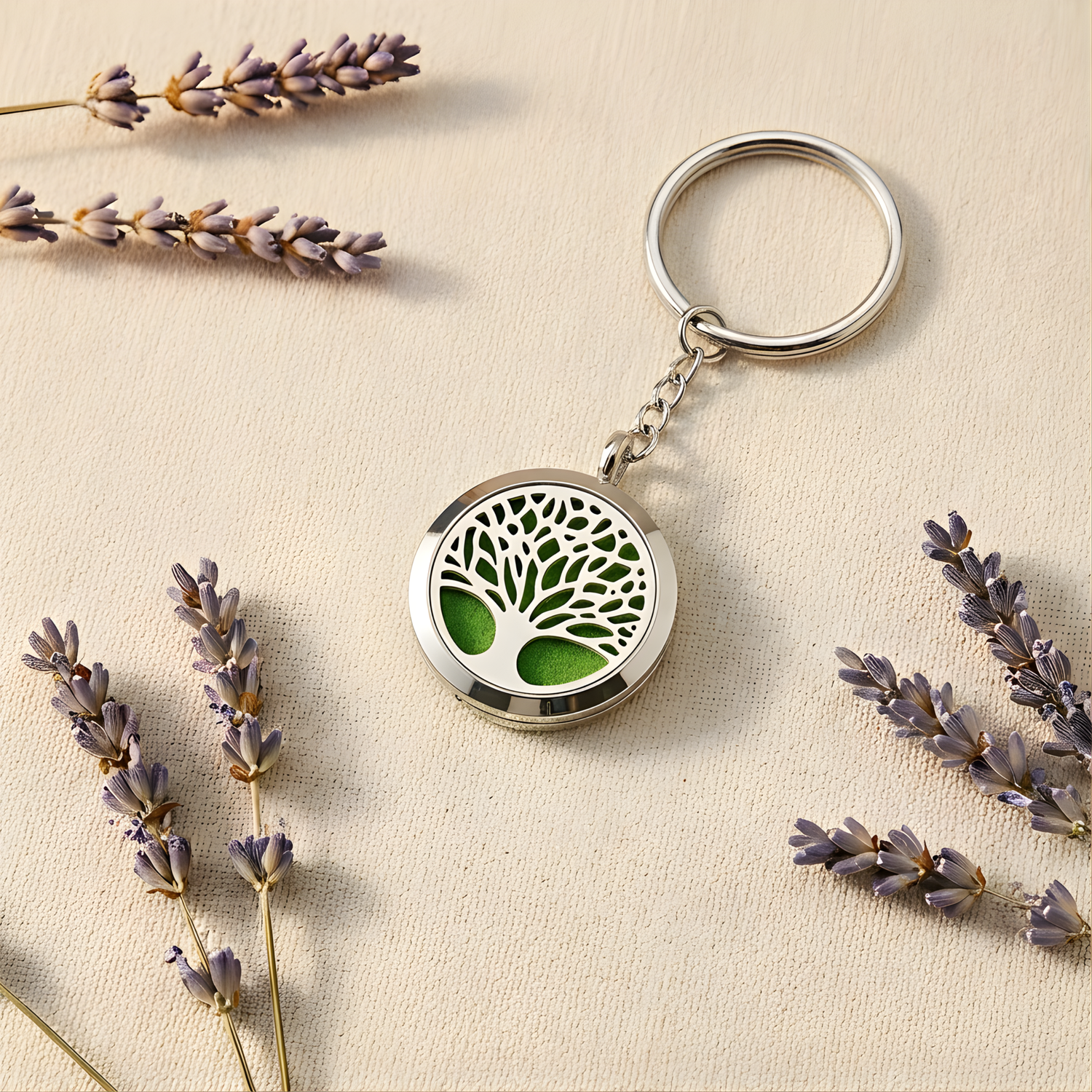 Tree of Life Diffuser Keychain