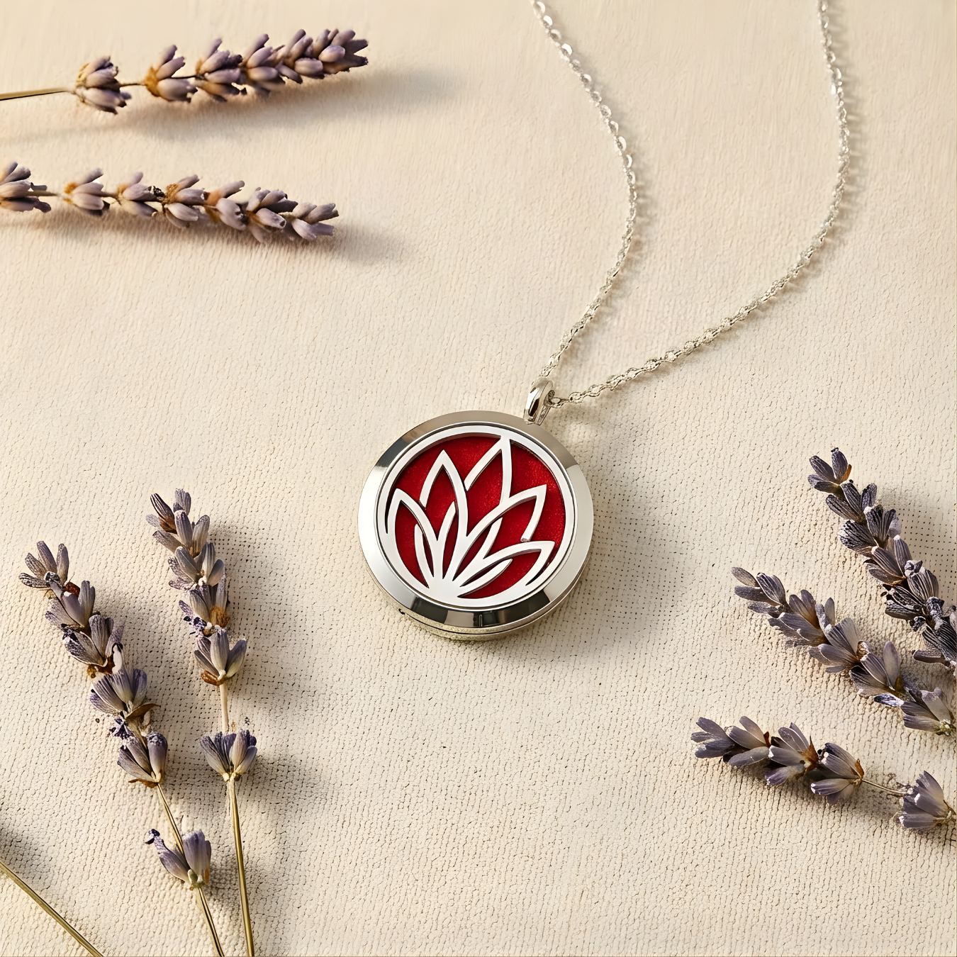 Lotus Diffuser Necklace