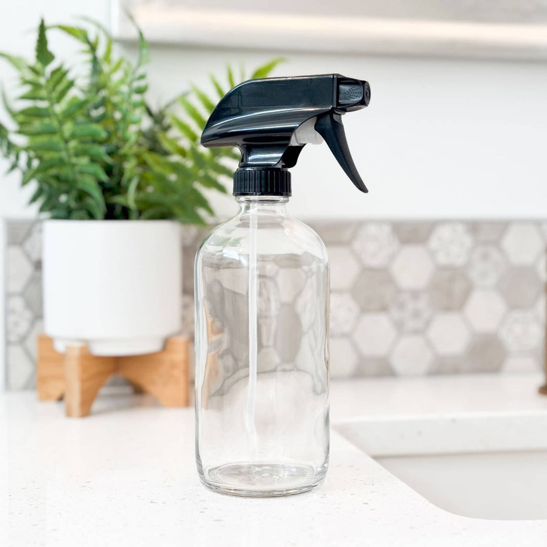 16oz Clear Glass Sprayer Bottle image 0