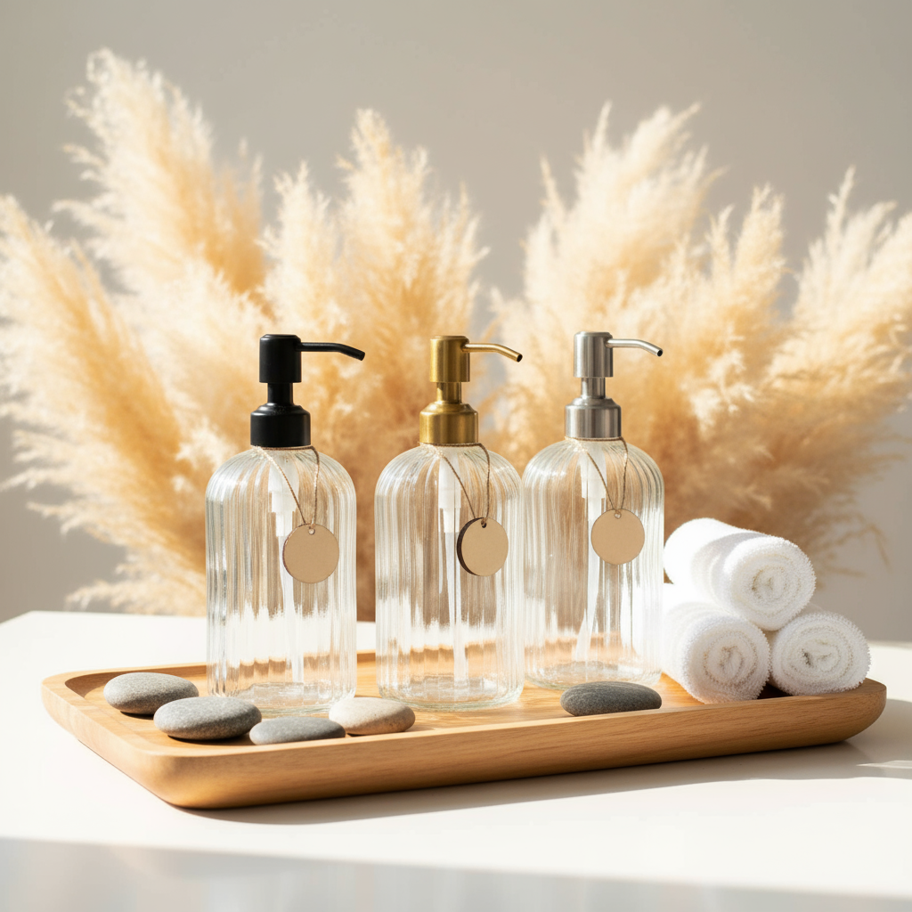 Fluted Bottles Banner - Reference Angle