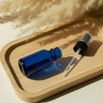 Top-down spray bottle view
